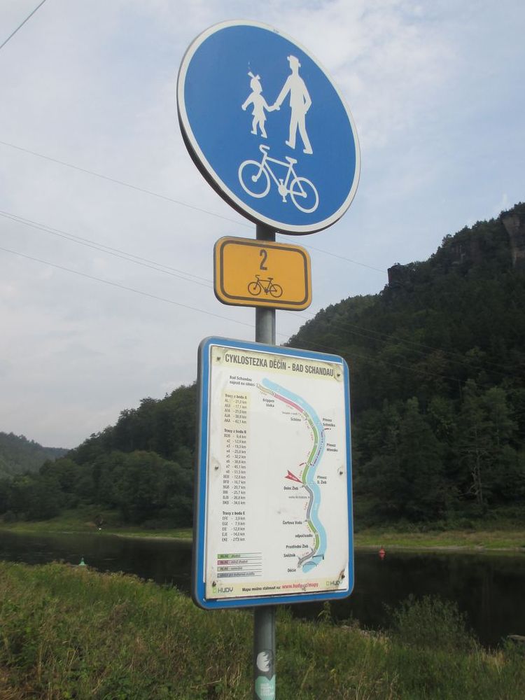 Radweg Děcín - Bad Schandau