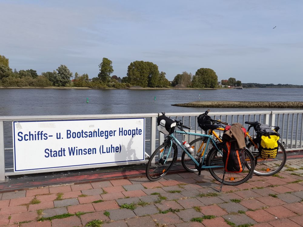 Mndung der Ilmenau in die Elbe